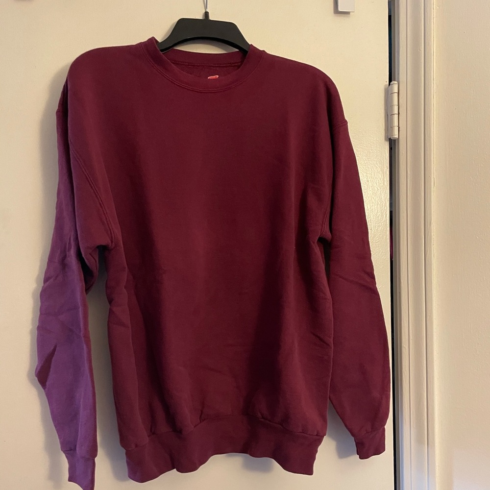 Maroon crew neck